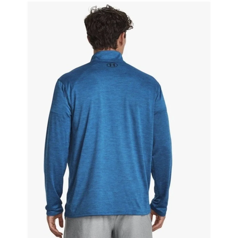 NEW! Under Armour Mens UA Tech Vent 1/2 Zip Blue Long Sleeve Stretch Small (a58)